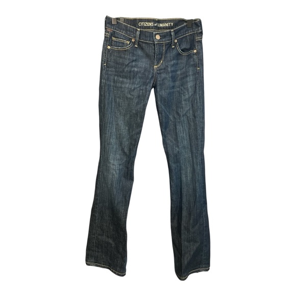 Citizens of Humanity Dita Petite Bootcut Jeans Dark Wash Size 25 CA1 - Picture 1 of 5